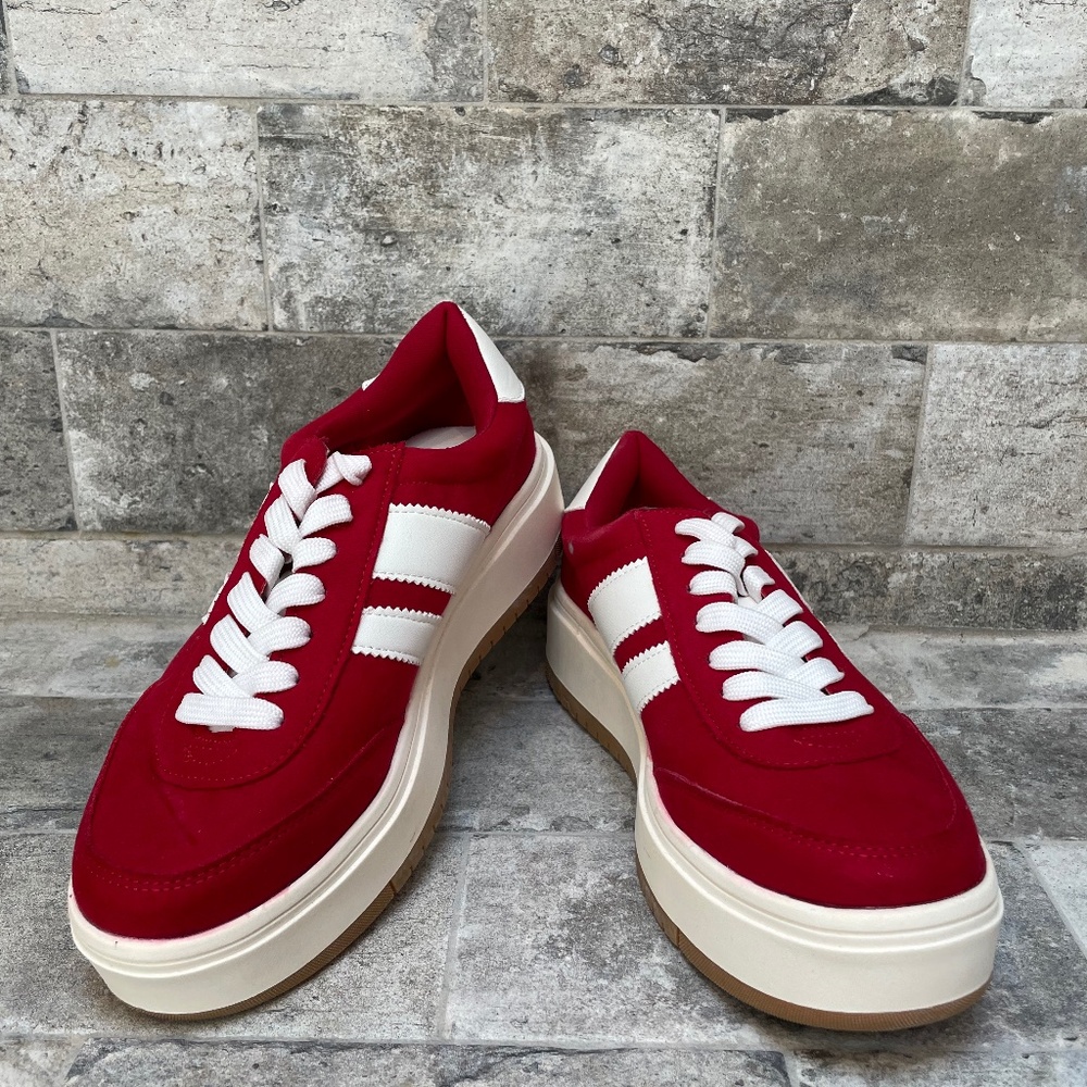 ❤️ MADDEN GIRL RED PLATFORM SNEAKERS NEW SIZE 8.5 NEW